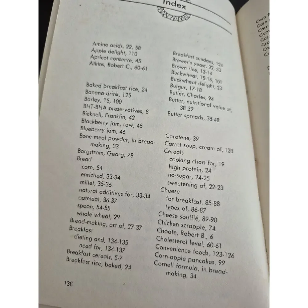 The‎ Natural Breakfast Book by Rodale Press - paperback recipe book - 1973 1stED